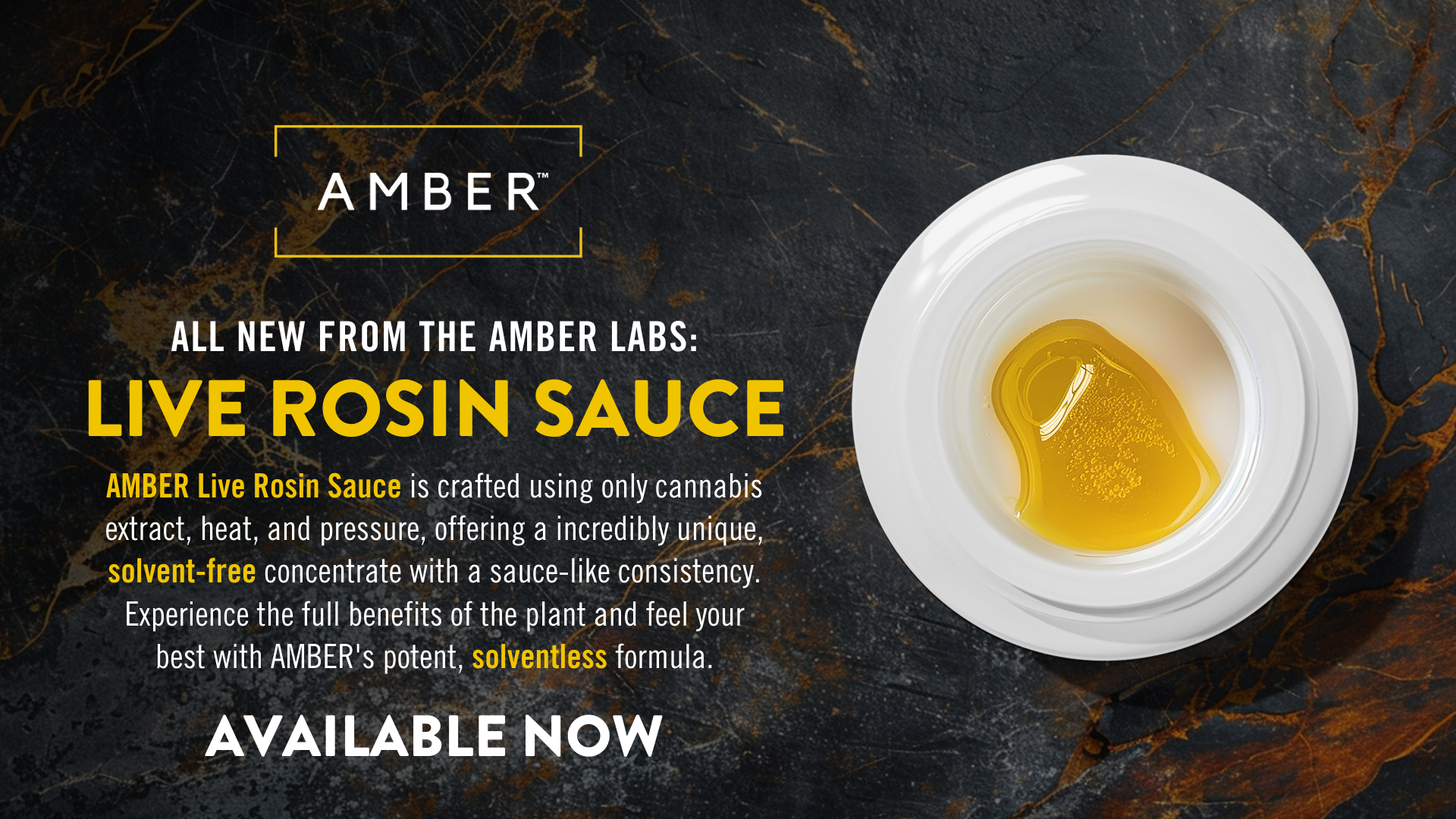 Copy of Amber Live Rosin Sauce TV
