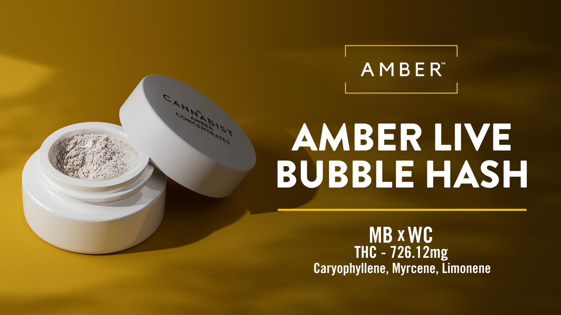 Copy of Amber Bubble Hash TV