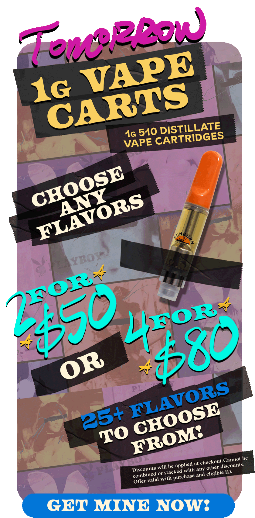 1G Vape Carts 2 for$50 4for$80 Easter Tomorrow
