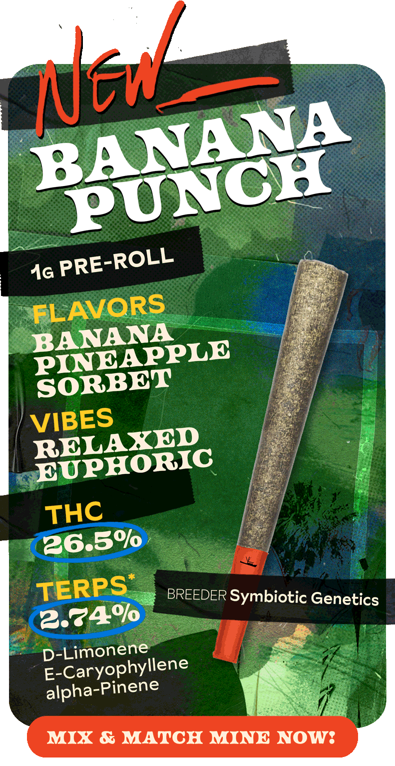 New Banana Punch 1G PreRoll